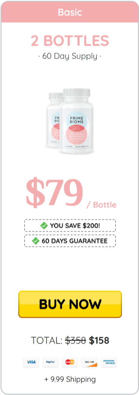 primebiome Buy 1 Bottle